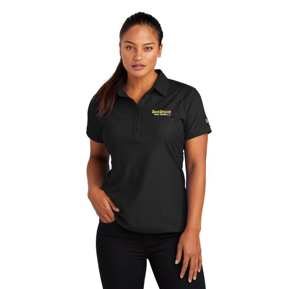 Women’s Black Short Sleeve Polo (Safesplash) – Streamline Brands