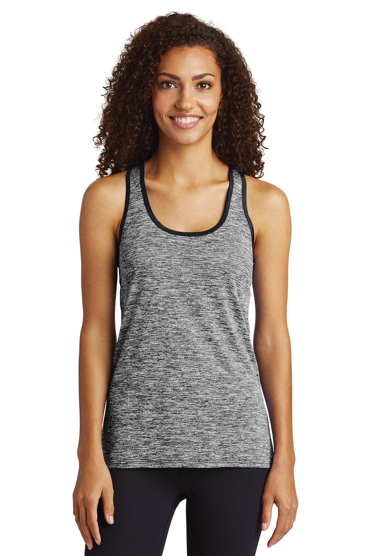 Sport-Tek Ladies PosiCharge Electric Heather Racerback Tank