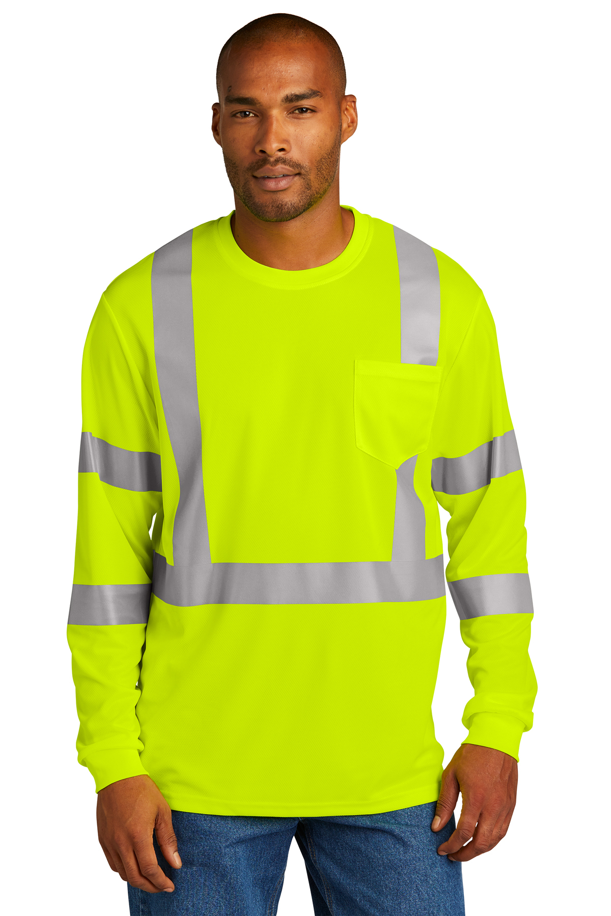 CornerStone ANSI 107 Class 3 Mesh Long Sleeve Tee